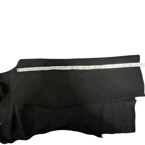 White House Black Market Black Sleeveless Open Front Vest Size 4‎ - Picture 4 of 8